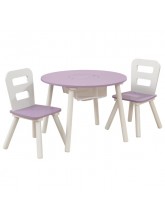 Table ronde avec chaises